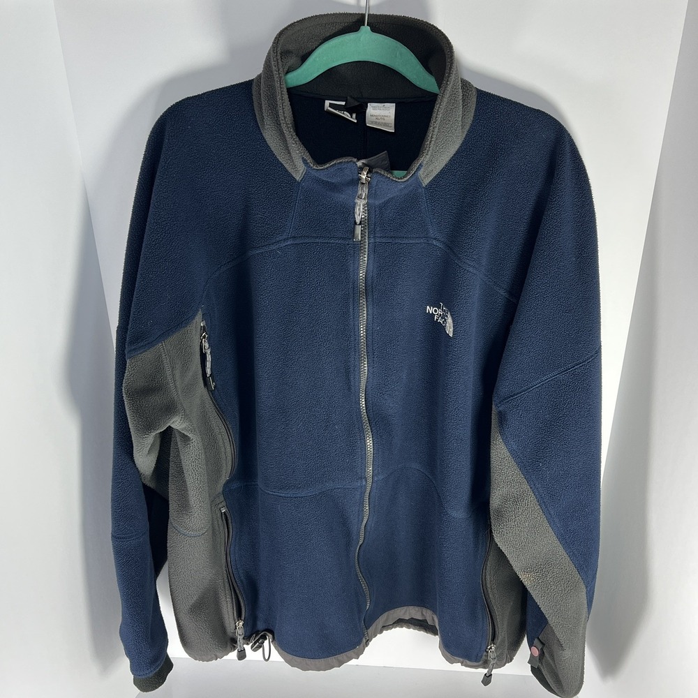 Vintage The North Face Gore Windstopper Navy Blue Fleece Zip Men's Size XL GUC
